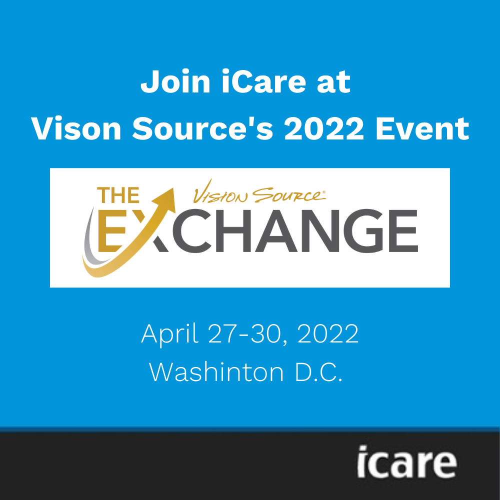 Vision Source 2022 The Exchange - iCare booth